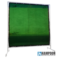 Green Welding Screen / Curtain - 1.8m x 1.8m