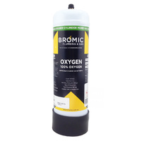 Bromic Disposable Gas Bottle - PURE OXYGEN 1 x 2.2 litre Bottle Combo