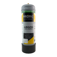 6 x Disposable Gas Bottle - Pure Argon - 2.2 Litre