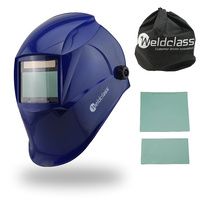 4 SENSOR Weldclass Promax 350 Blue Automatic Welding Helmet