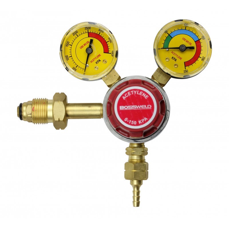 Bossweld Acetylene Regulator (Side Entry) Gas Oxy Acet Welding