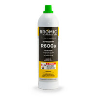 Bromic R600a Isobutane Disposable Refrigerant Gas Cylinder - 420g