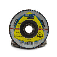 Klingspor SMT 624 Supra Flap Disc 120 Grit 125mm x 22.23mm - 20 Each