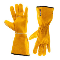 12 Pairs - Guide 3569 MIG Gauntlet Gloves - Split Grain Cowhide - Size XL