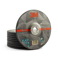3M (51750) 7" 180mm x 7mm x 22.23mm Silver Rigid Grinding Disc - 10 Each