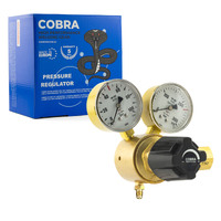 COBRA HVAC Nitrogen High Pressure Regulator - Type 50 - 0 - 5000 kPa  - 1/4 flare for Refrigeration