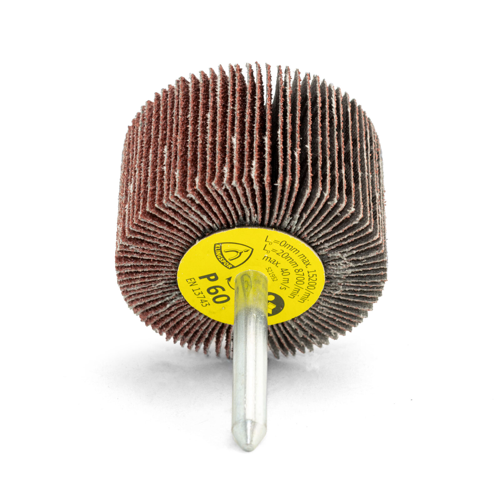 Klingspor KM 613 60 Grit Abrasive Mop for Stainless Steel 50 x 30 x 6mm