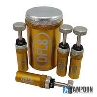 DFL8 Automatic Tyre Deflators - Gold - Set & Forget - 5 to 30PSI - Set of 4