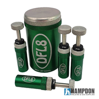 DFL8 Automatic Tyre Deflators - Green - Set & Forget - 5 to 30PSI - Set of 4