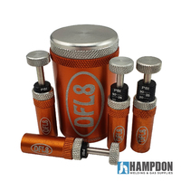 DFL8 Automatic Tyre Deflators - Orange - Set & Forget - 5 to 30PSI - Set of 4