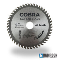 COBRA 5" / 125mm Circular Aluminium Cutting Saw Blade Disc Milling Disc - 1 Each
