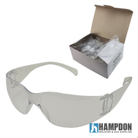 12 Pairs Clear Lens Industrial Safety Glasses - Texas