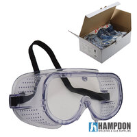 Direct Ventilation Safety Goggles - 12 Pairs - Clear Lens - Trojan