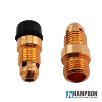 TIG Collet Body STUBBY - 2 pack - 1.6mm to 3.2mm - WP-17 | 18 | 26