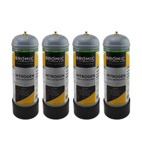 4 x Bromic Disposable Nitrogen Mix Food Grade Cylinder 2.2L Value Pack