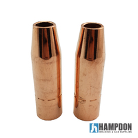 TWECO #2 Style MIG Gas Nozzle / Shroud 13mm - 2 Pack