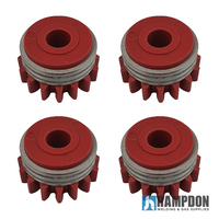 4 x Pack Kemppi 1.0 - 1.2mm Knurled Feeder Drive Roller - Fluxcored MIG Wire