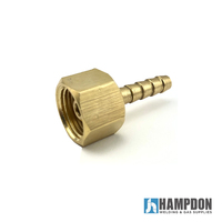 3/8 BSP Regulator Brass Barb fitting for 6mm Hose - Suits Miller Welders