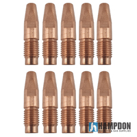 10 Pack of 1.8mm Fronius Style MIG Contact Tips - M10 x 10 x 1.8mm