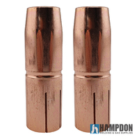 Fronius Style MIG Gas Nozzle / Shroud 17mm Ø - 79mm Long - 2 Pack