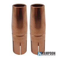 Fronius Style MIG Gas Nozzle / Shroud 15mm Ø - 79mm Long - 2 Pack