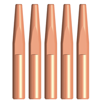Bernard Style Conical MIG Contact Tips 0.9mm - 5 pack - Long 51mm 