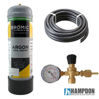 Disposable ARGON Gas Bottle 2.2 Litre - Combo Kit