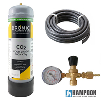 Disposable Food Grade Co2 Gas Bottle 2.2 Litre - Combo Kit
