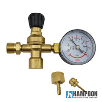 Disposable Gas Bottle Regulator - Argon / CO2 - 10mm
