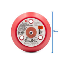 3M (20350) Hookit 76mm Tapered Edge Disc Pad for Sand & Dust Extraction - 2 Each