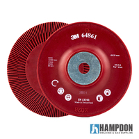 3M 125mm High Pressure Fibre Disc Ribbed Face Backing Pad 64861 - 2 Each