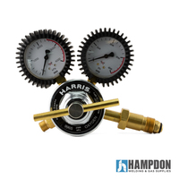 Harris 996 Oxygen Dual Stage Regulator - 0 to 2500kPa - Side Inlet 