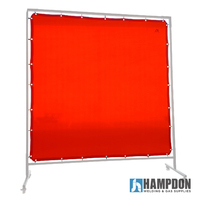 Red Welding Screen / Curtain - 1.8m x 1.8m