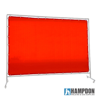 Red Welding Screen / Curtain - 1.8m x 5.5m