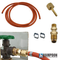 Camp Cooker Hose Extension Kit 2700mm with Australian Made Gas Bottle Adaptor
