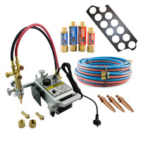 Complete Quickie Plate Cutting Kit - Single Gas Torch Oxy / Fuel + 1.8m Track