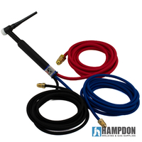 CK18 8m 350A Super Flex Water Cooled TIG Torch with Flex Head