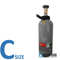 2.6kg C Size Food Grade Co2 Gas Bottle for Brewing / Welding - No Rent