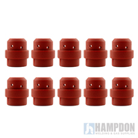 Binzel Style MIG Gas Diffuser - MB24 - Red Silicone - 10 Pack