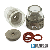 FURICK FU12KC Pyrex TIG CUP - 2 x Fupa #12 & Titanium Ring Kit
