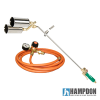 German Made Harris Perkeo LPG Scorcher Heating Dual Torch Kit 6m Hose Weed burner