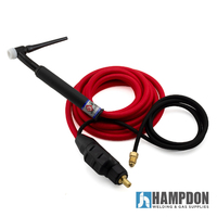 CK26 8m 200A Super Flex TIG Torch with Flex Head - Dinse 35-50
