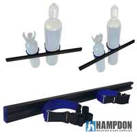 Gas Bottle Holder Restraint 1m Track | 2x 1200mm Strap will suit a 45kg LPG gas bottle. AUSTRALIAN MADE