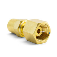 LP112 Hose Connector 5/8 UNF Thread RH (Oxygen) - 5mm Hose - 10 Each