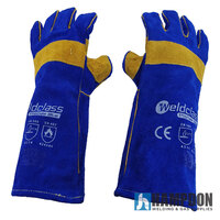 Promax Blue Mig Welding Gloves - 36 Pairs - 40cm Long