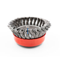 Twist Knot Cup Brush 120mm M14x2 - Mild Steel - Suits 7" and 9" Grinder - 3 Each