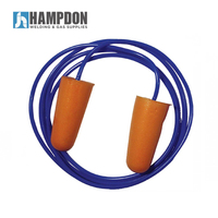 Ear Plugs - Disposable - Corded - Foam - 4 Pairs 