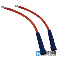 330A 50cm Welder Generator Lead Connector Tails  - 35mm² Cable - 2 Gauge Pigtail