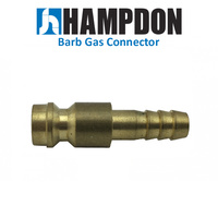 6mm Quick Connect Gas Barb for Panel Connection Socket - Suits Unimig, Kemppi, Everlast, Bossweld - 3 Each