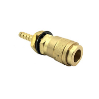 Female Quick Gas Connection with 6mm Barb for Argon and Water quick connect